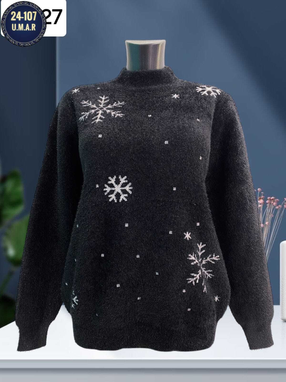 свитера женские,женская кофта,свитер со снежинками,кофта модная,зимняя кофта