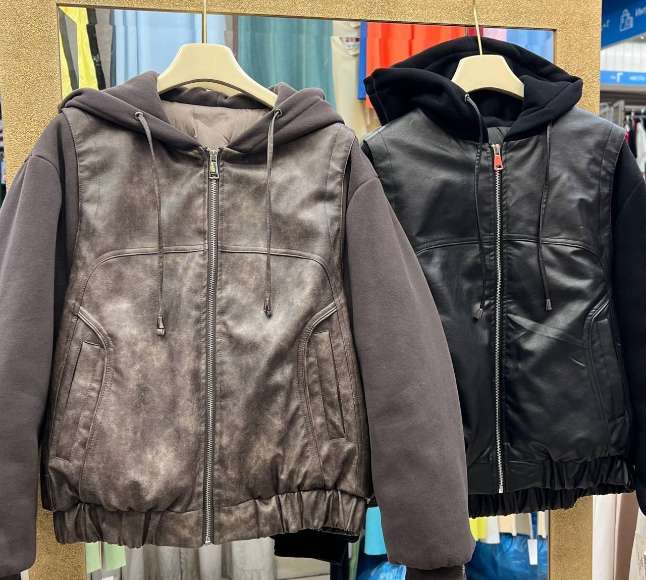 кожаная куртка бомбер с капюшоном мужская,мужская кожаная куртка с капюшоном,демисезонная куртка,кожаная куртка,кожаная куртка с капюшоном