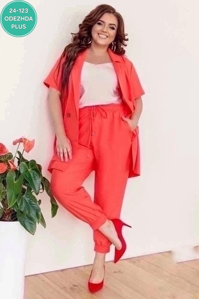 женский летний брючный костюм 56рамер,летние брючные костюмы для полных женщин,брючный костюм женский большие размеры,брючный костюм женский для полных,брючный костюм больших размеров