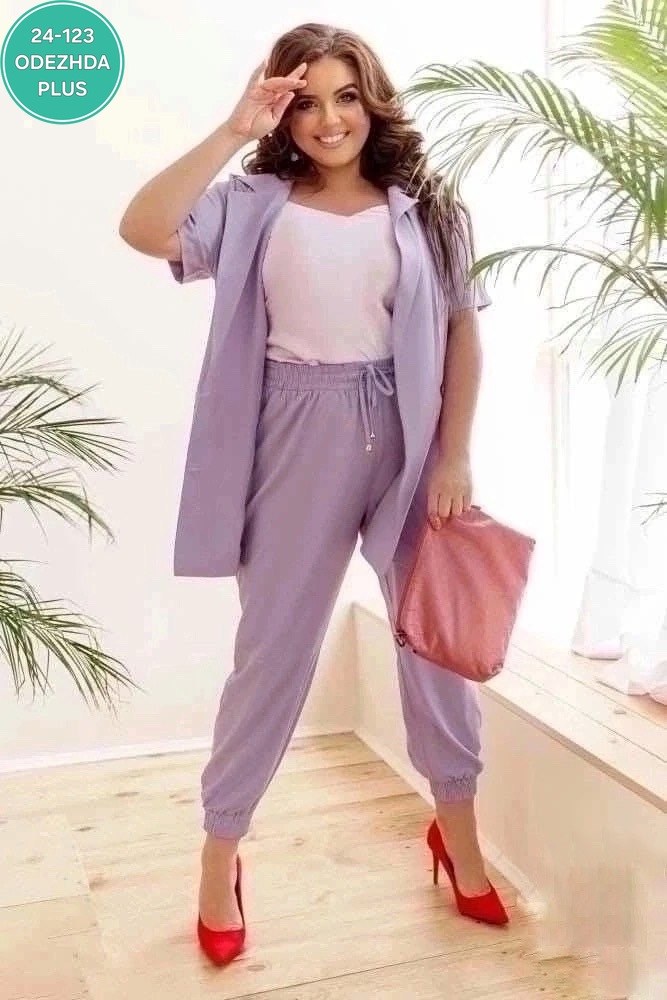 женский летний брючный костюм 56рамер,летние брючные костюмы для полных женщин,брючный костюм женский большие размеры,брючный костюм женский для полных,брючный костюм больших размеров