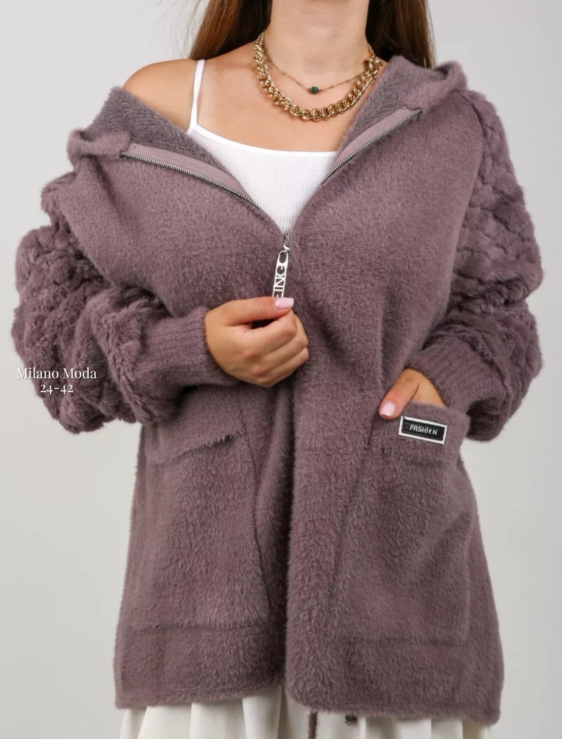 кофта толстовка,кардиган альпака,женская кофта,кардиган,меховая кофта