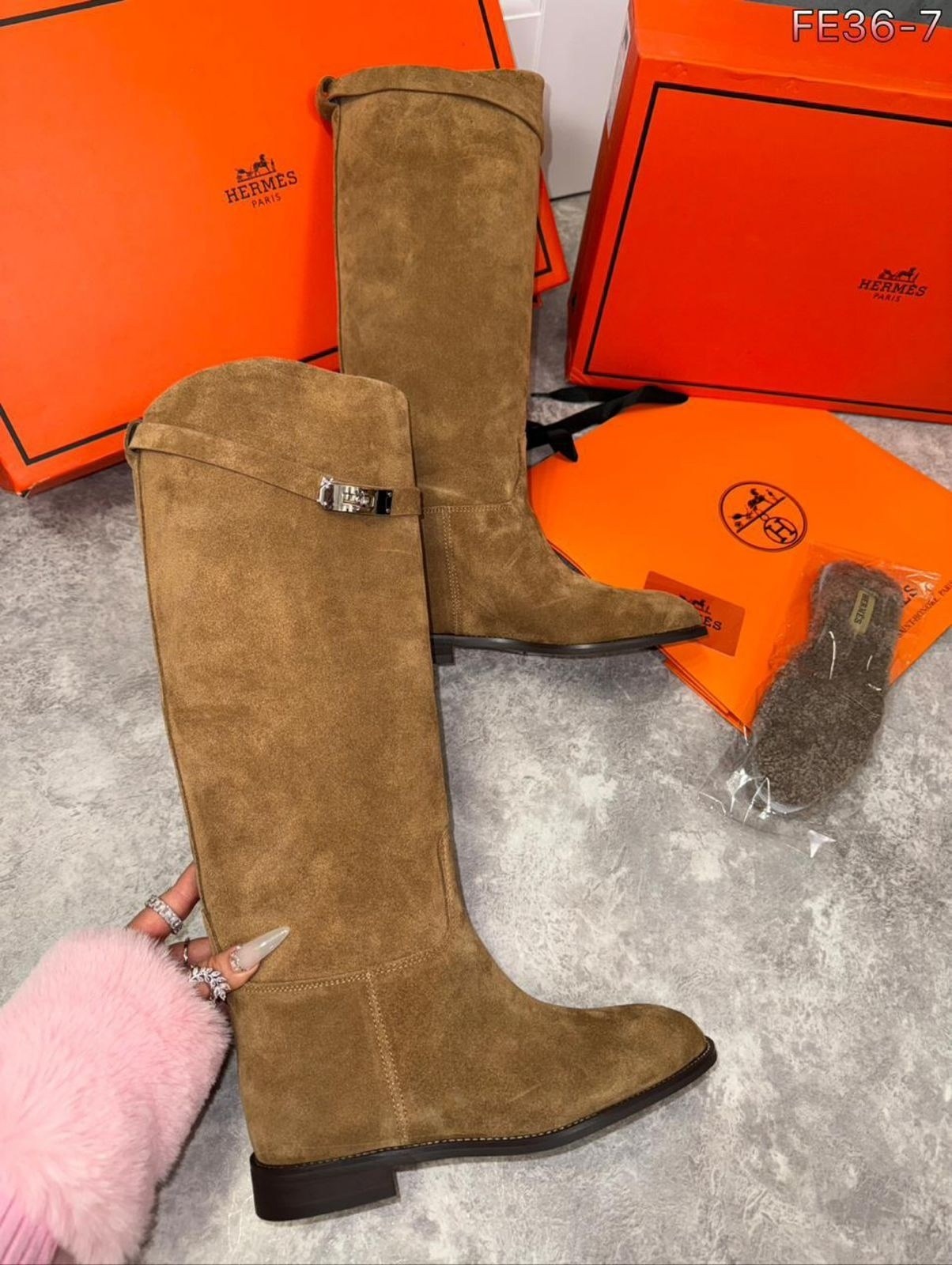 сапоги hermes,сапоги натуральные,сапоги,женские сапоги,замшевые сапоги