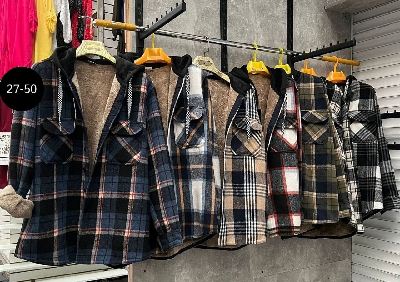 рубашка с капюшоном,теплая рубашка,рубашка на флисе,клетчатая куртка,рубашки на меху