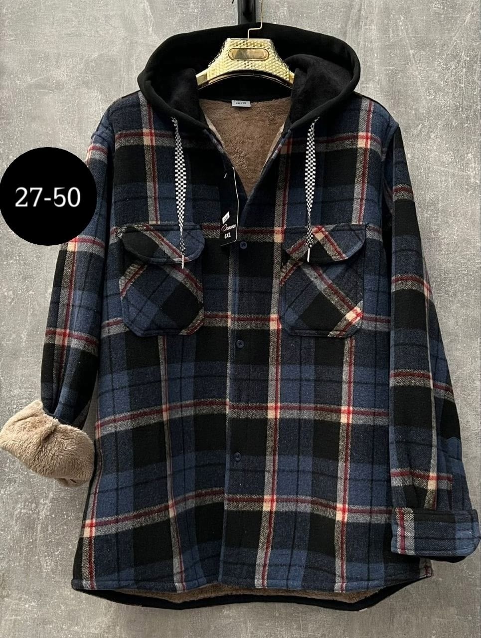 рубашка с капюшоном,теплая рубашка,рубашка на флисе,клетчатая куртка,рубашки на меху