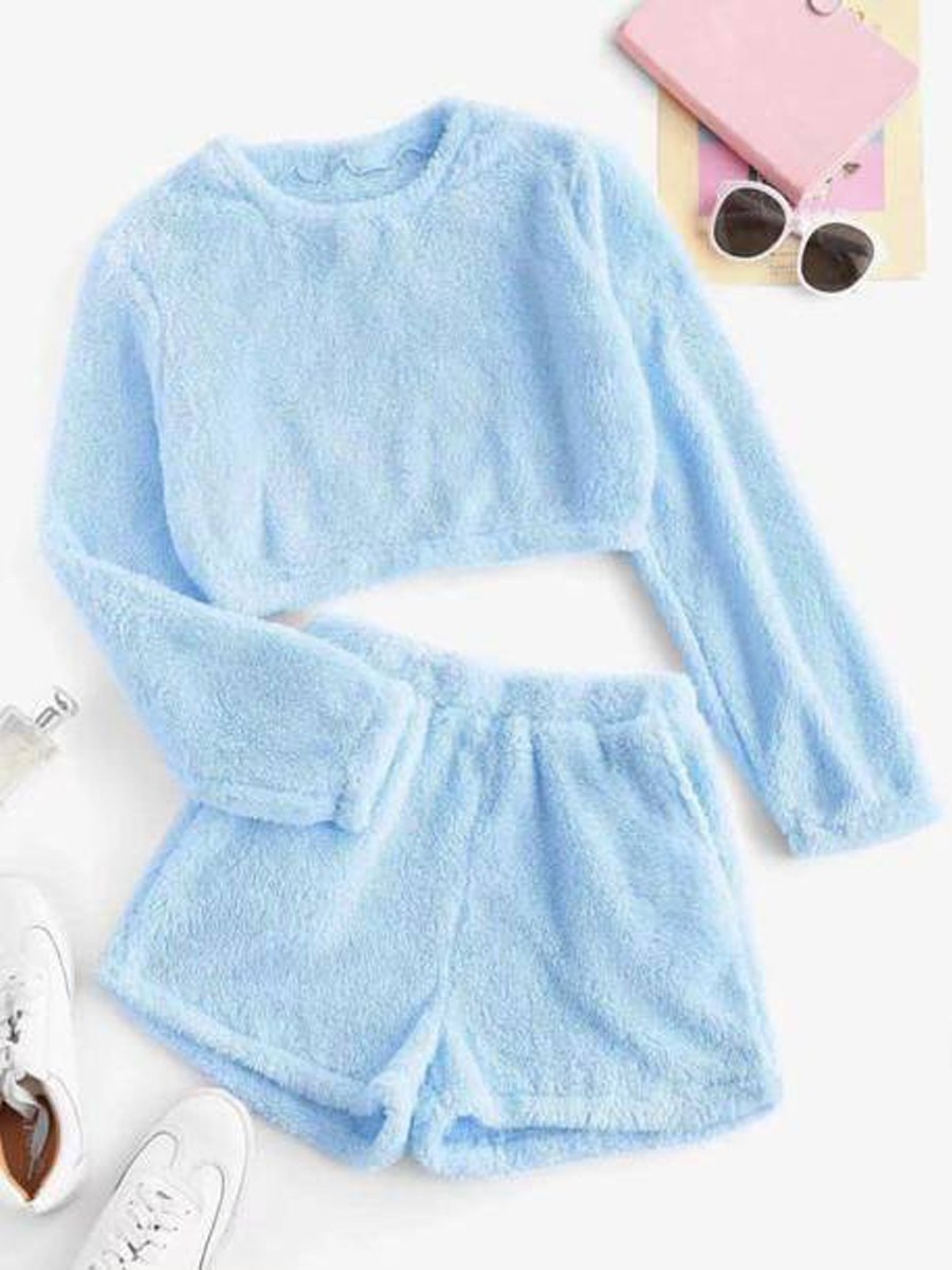 плюшевая пижама женская,плюшевая пижама,теплая пижама,одежда для подростка,милая голубая пижама