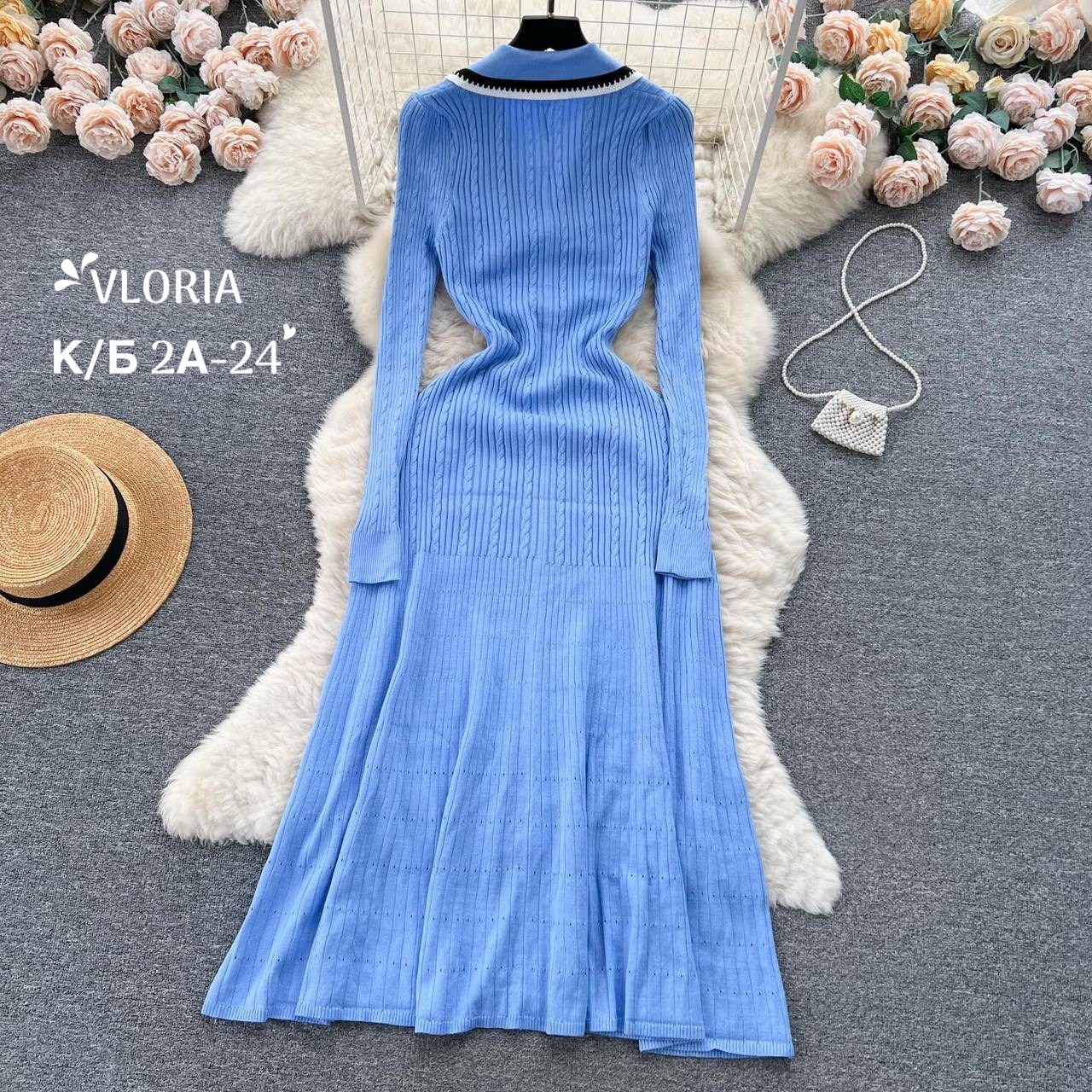 трикотажное макси платье,женская платье,стильное платье,платье с воротником,вязаное платье