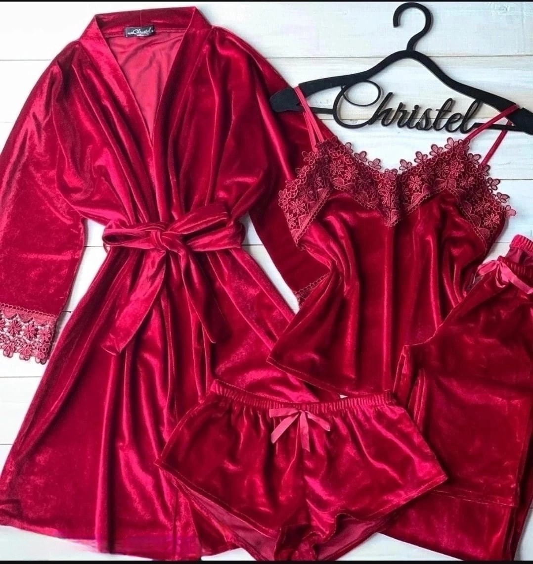 зеленая бархатная пижама,велюровый комплект,пижама комплект,пижама домашний одежда,халат из велюра