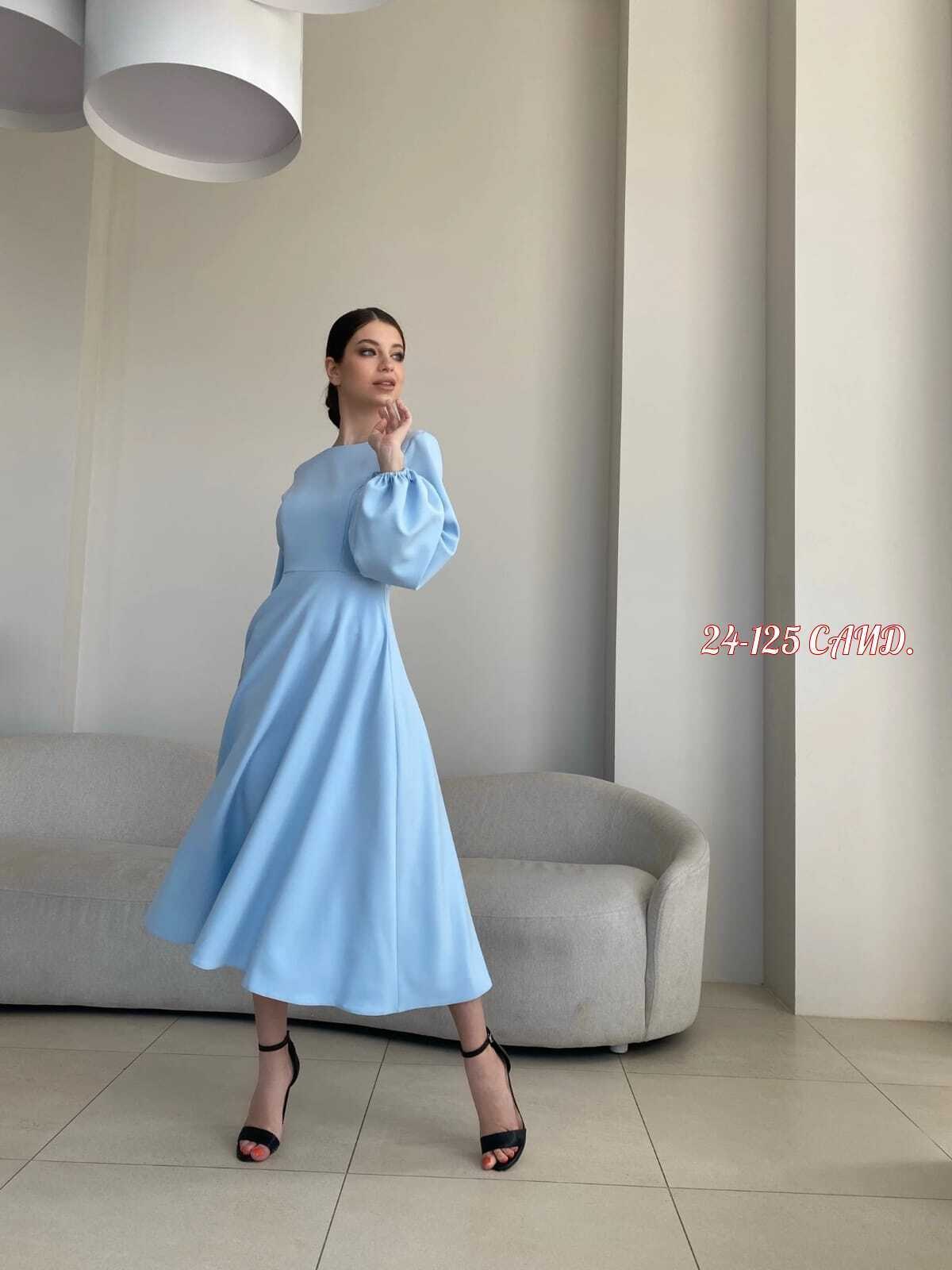 платье миди,голубое платье,элегантные платья,платье,платье люше голубое на вб