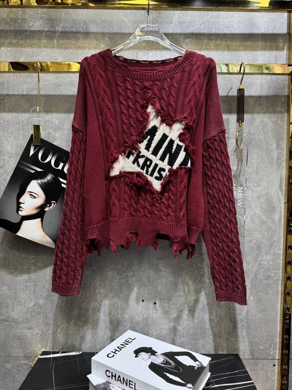 джемпер лакшери рвань,свитер с рваными краями женский,модный женский свитер,женские свитера,свитера вязаные