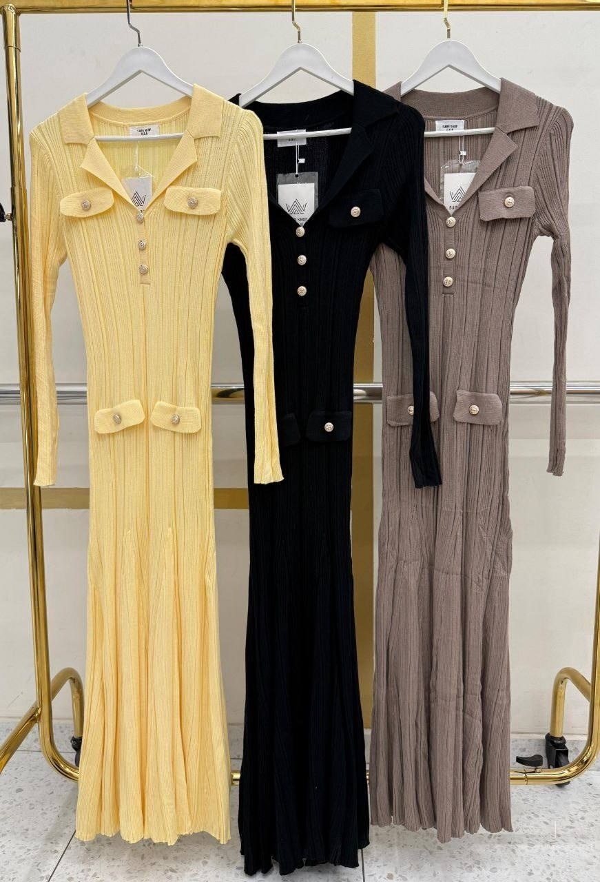 трикотажное платье,платье женские,платье с пуговицами,вязаное платье,платья роскошные