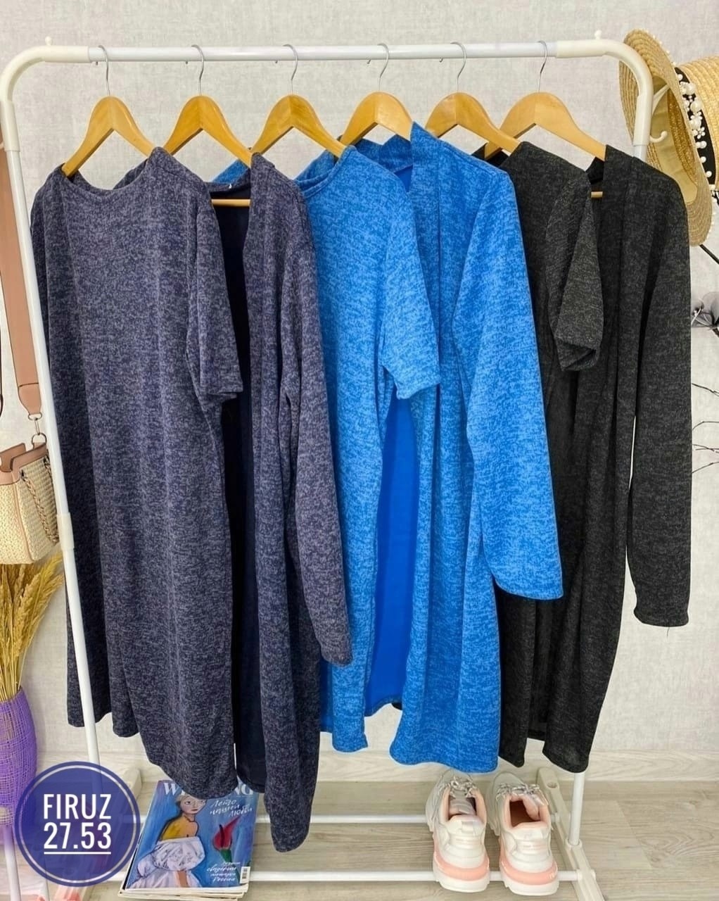 платье туника,костюм платье кардиган,платье с кардиганом,женское платье больших размеров,платье и накидка