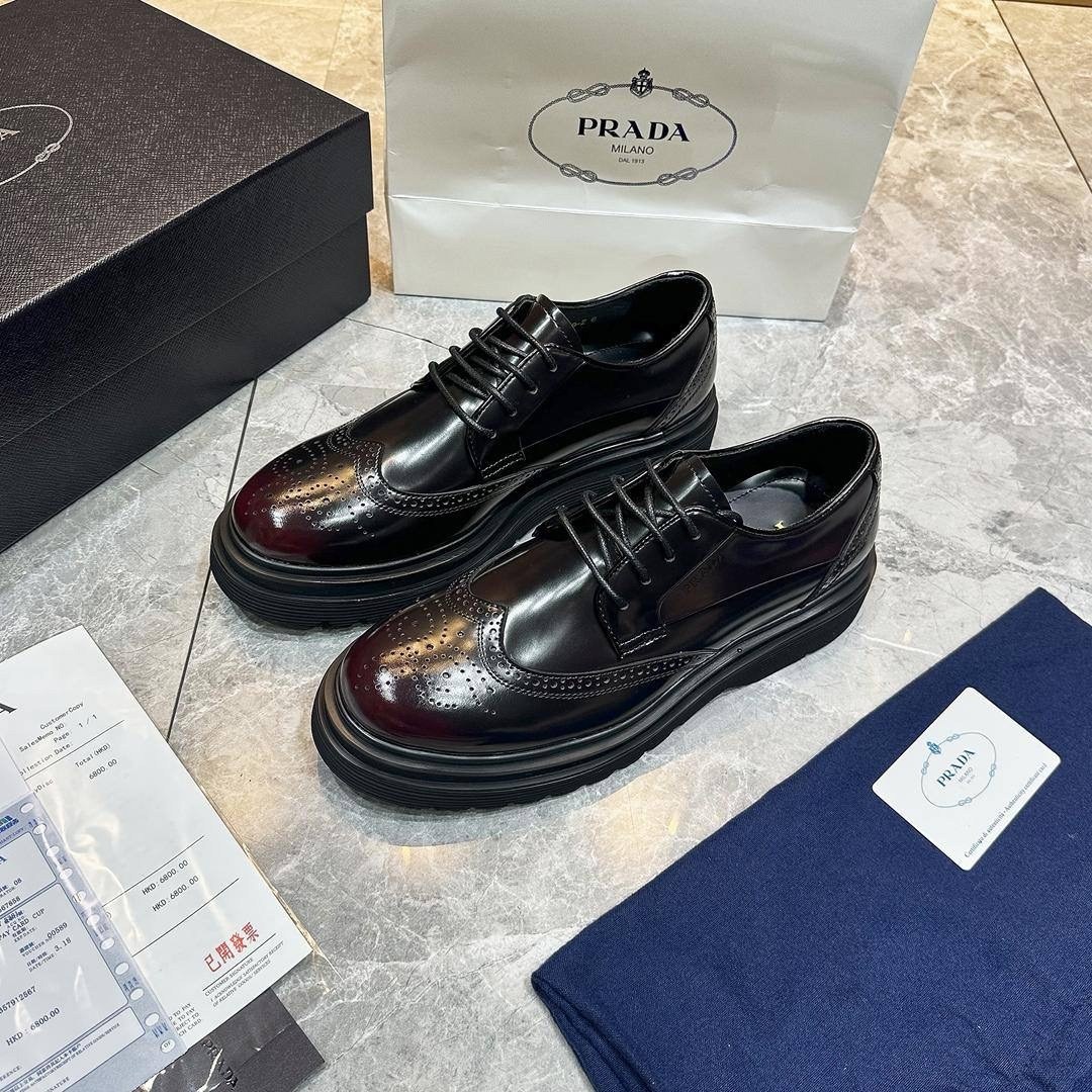 prada туфли,,мужские туфли,кожаные ботинки prada, прада