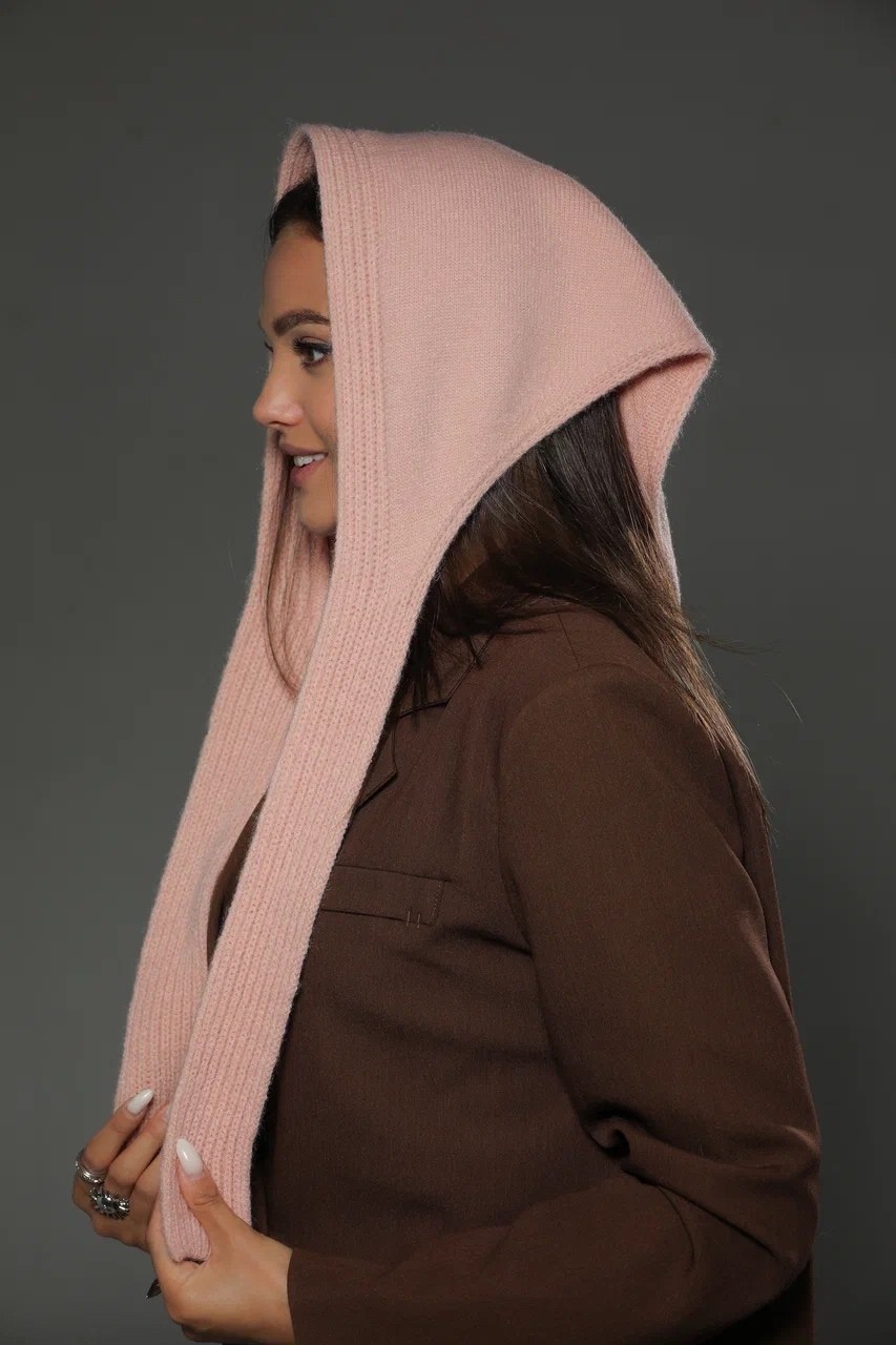 вязаная косынка,капор вязаный,косынка женская,косынка женская теплая,капор женский