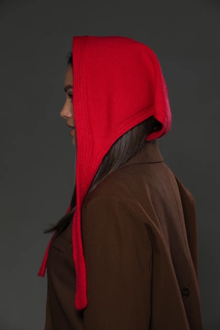 вязаная косынка,капор вязаный,косынка женская,косынка женская теплая,капор женский