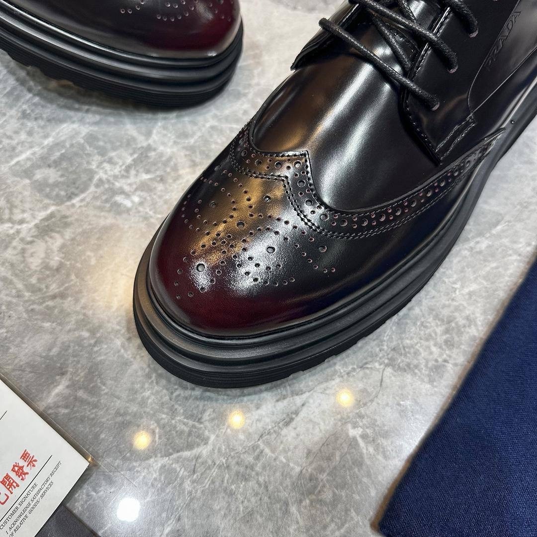 prada туфли,,мужские туфли,кожаные ботинки prada, прада