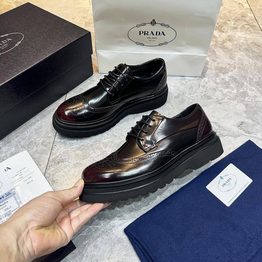 prada туфли,,мужские туфли,кожаные ботинки prada, прада