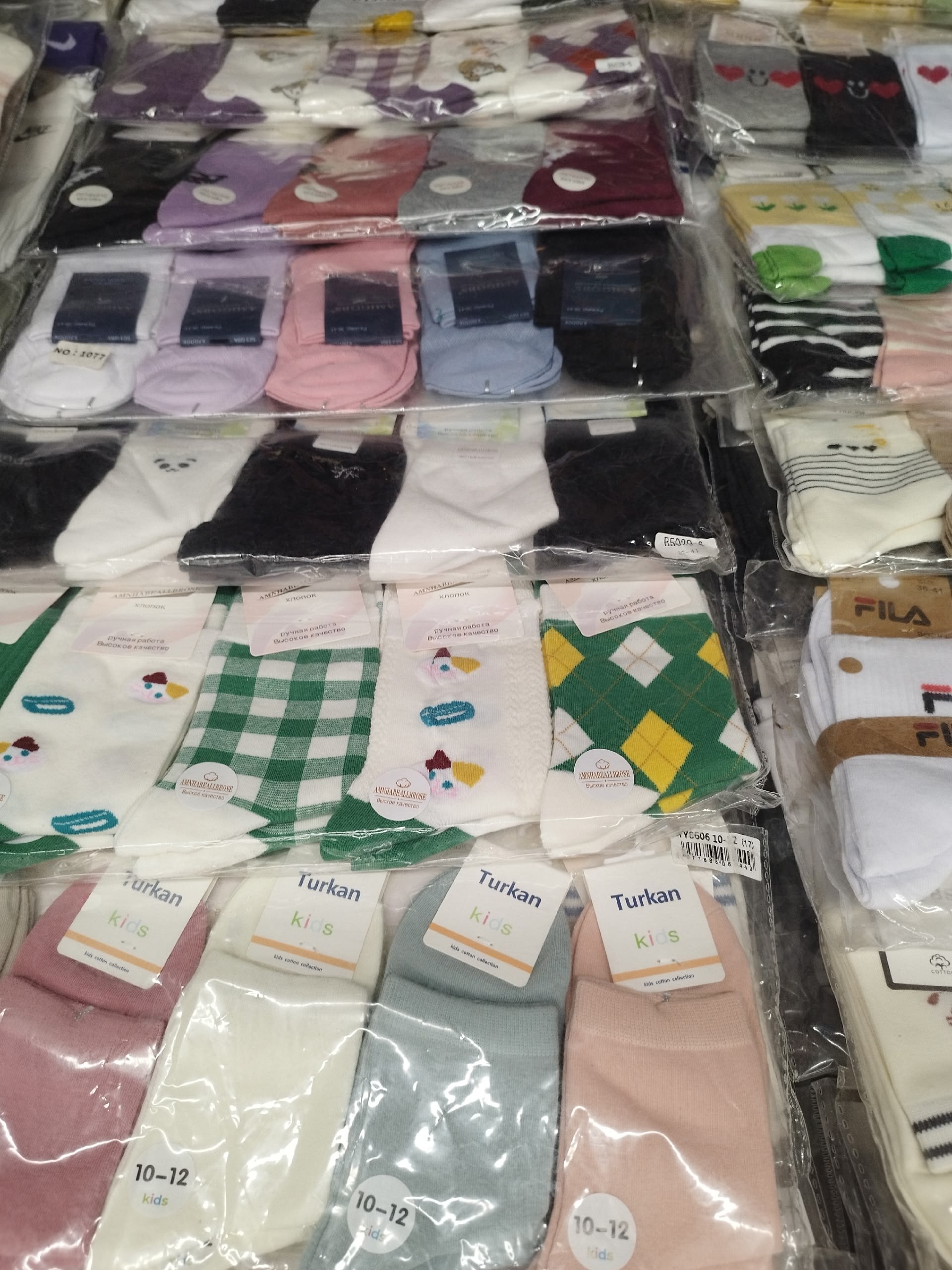 носки женские,носки мужское,носки fila,комплект носков 10 пар,носки для женщин