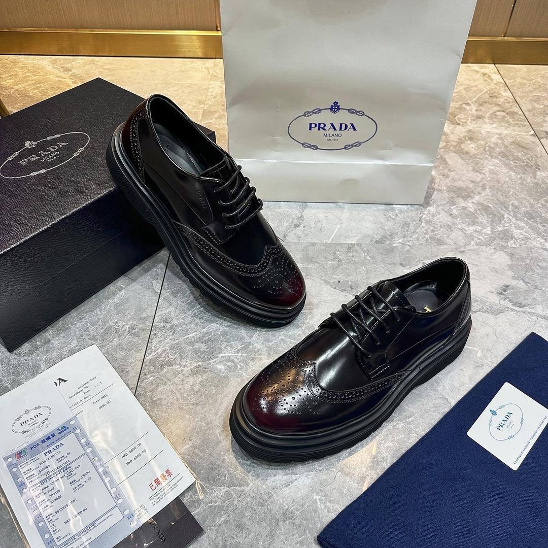 prada туфли,,мужские туфли,кожаные ботинки prada, прада