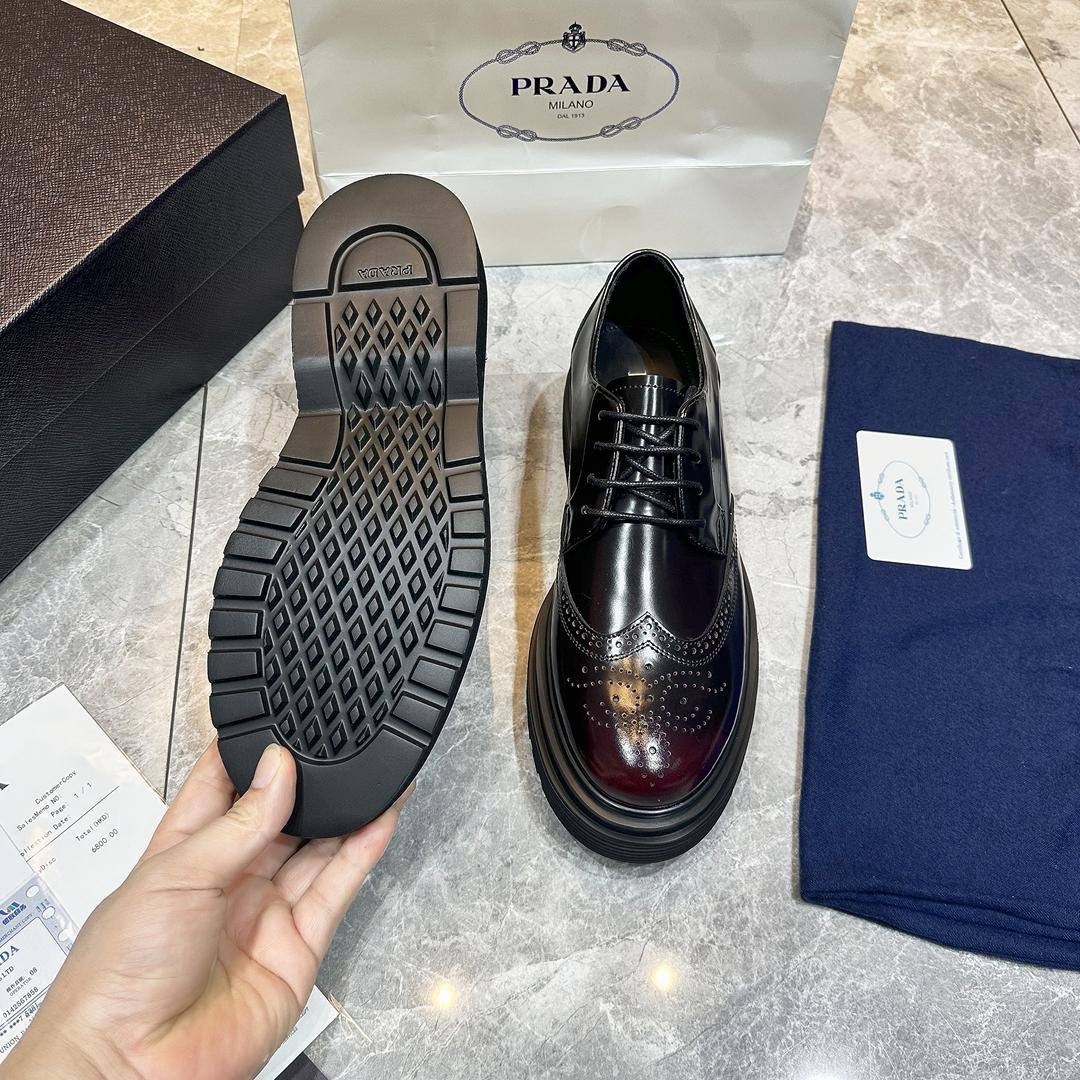 prada туфли,,мужские туфли,кожаные ботинки prada, прада