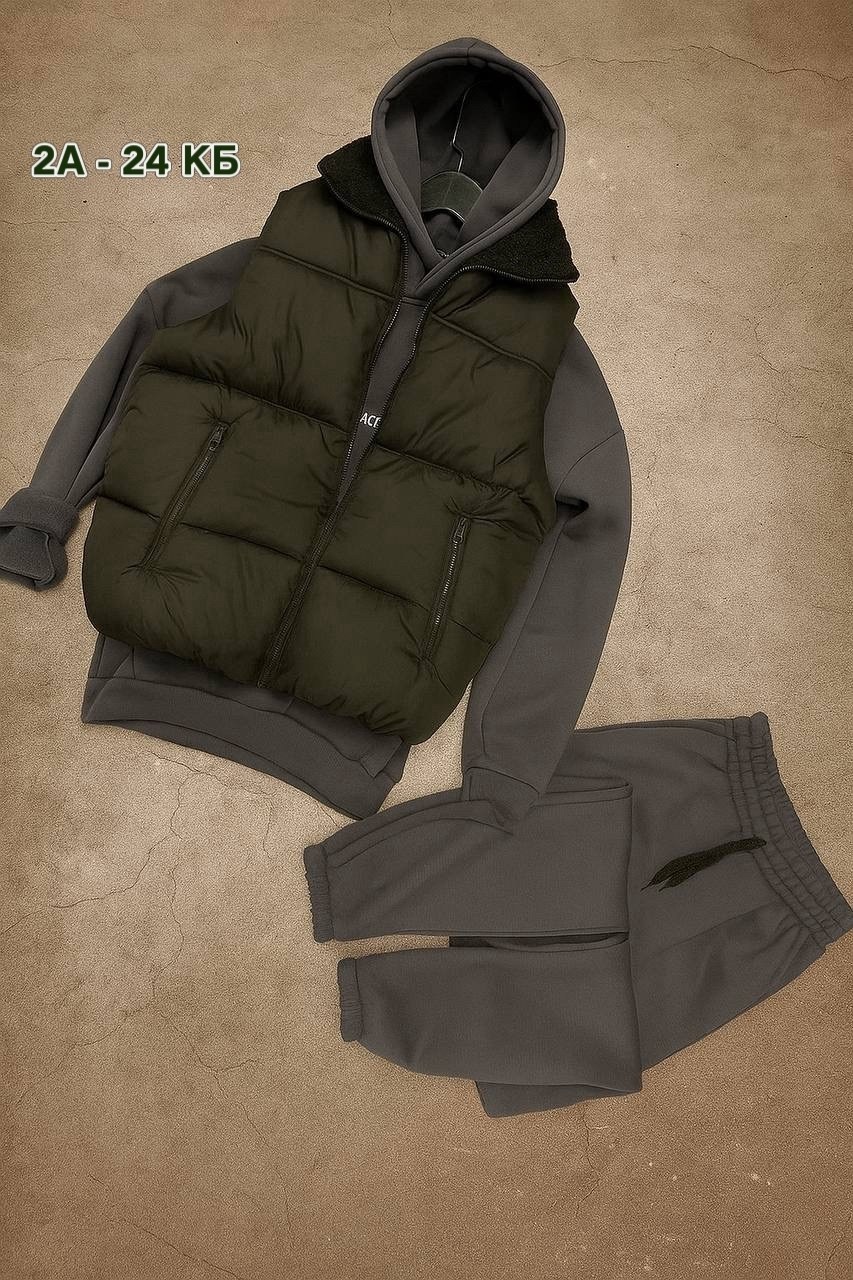 костюм тройка теплый на флисе,теплый спортивный костюм на флисе с жилеткой,костюм на флисе,спортивный костюм с жилеткой мужской,костюм на флисе мужской