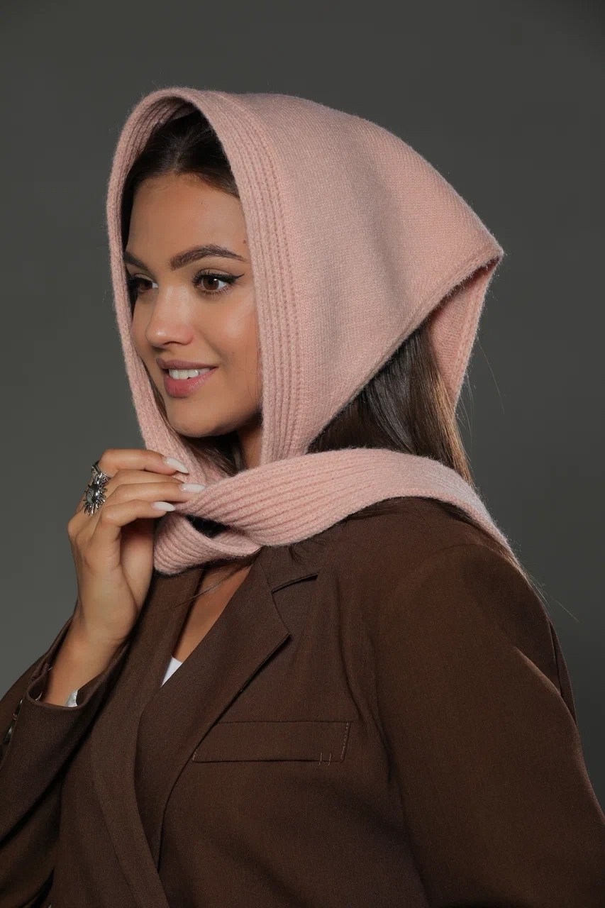 вязаная косынка,капор вязаный,косынка женская,косынка женская теплая,капор женский