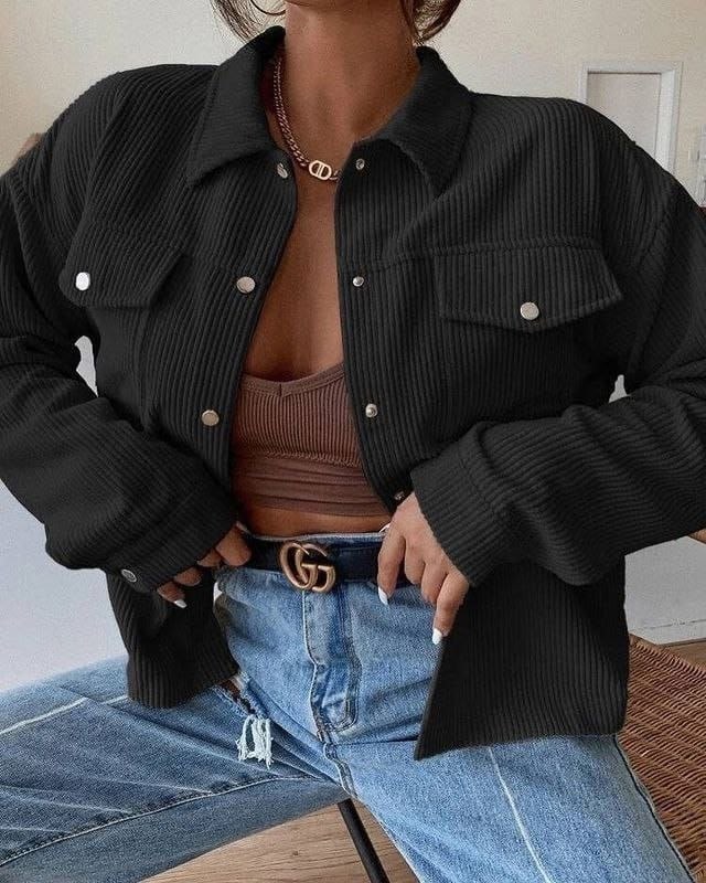 рубашка вельвет,вельветовая рубашка женская на кнопках,рубашка стильная,черная вельветовая рубашка женская,повседневная куртка
