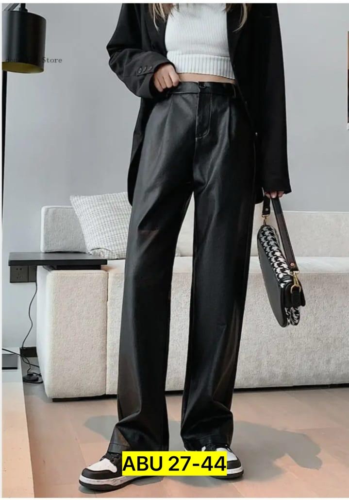 женские прямые брюки из искусственной кожи,кожаные брюки прямого кроя,кожаные широкие брюки,женские кожаные брюки syiwidii,широкие брюки женские