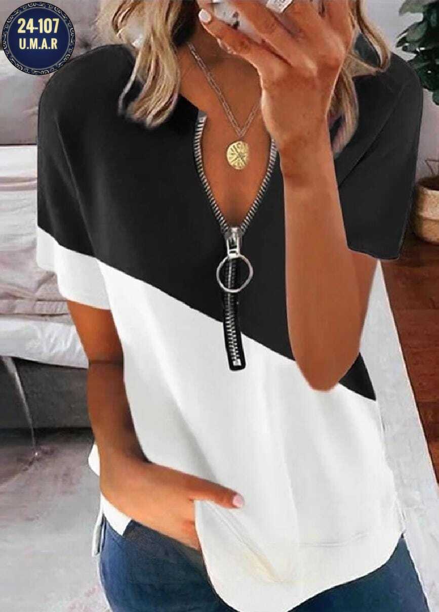 женская футболка на молнии,женская кофта,футболка с застежкой,блузка кофта,женская блузка