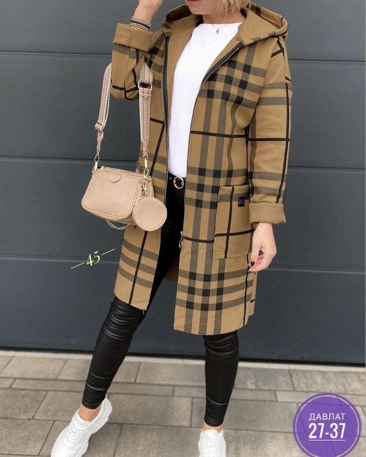 верхняя одежда для женщин,пальто в клетку,стильное пальто,женское пальто,модное пальто