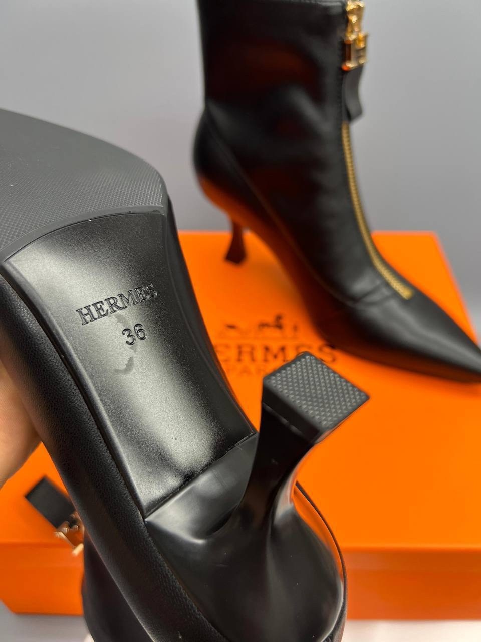 ,женская ,женские ботильоны,хермес ,ботинки hermes