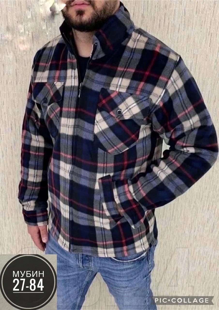 мужская одежда ,рубашка на меху,рубашка теплая на флисе,утепленная рубашка,куртка в клетку мужская