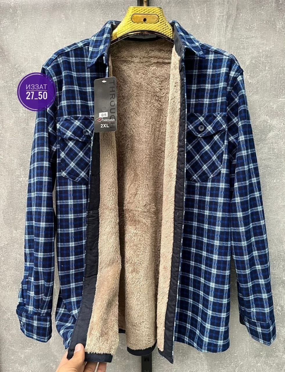 теплая рубашка,тёплая рубашка в клетку мужская,рубашка мужская клетчатая,мужская клетчатая фланелевая рубашка с длинными,рубашка с мехом