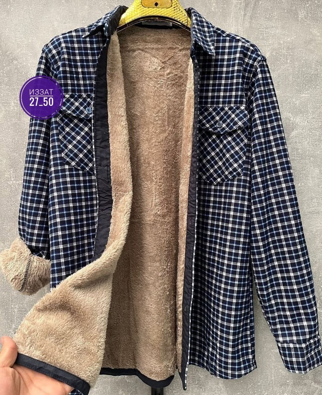 теплая рубашка,тёплая рубашка в клетку мужская,рубашка мужская клетчатая,мужская клетчатая фланелевая рубашка с длинными,рубашка с мехом
