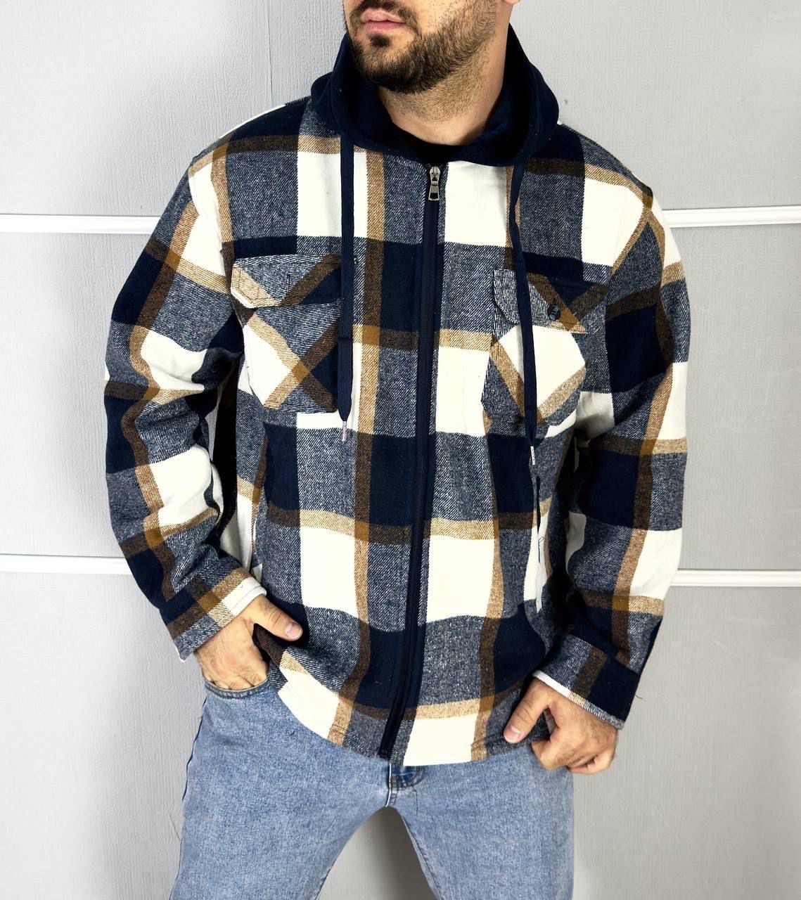 рубашка с капюшоном,рубашка утепленная,рубашка на меху,мужские рубашки,рубашка теплая мужская