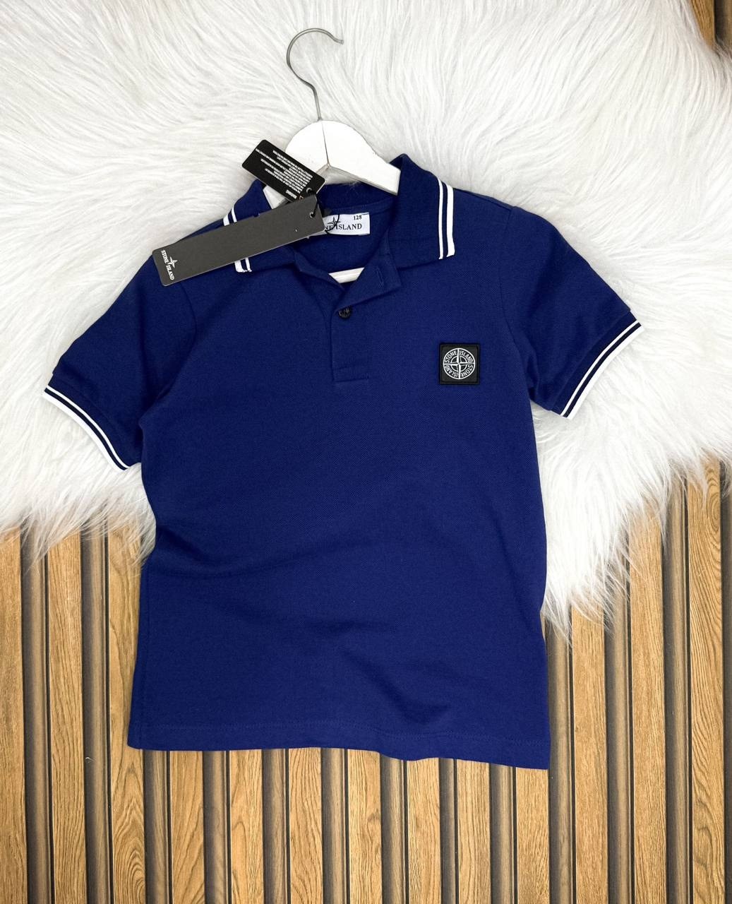 поло stone island,stone island junior,stone island,поло стон айленд синяя,поло с