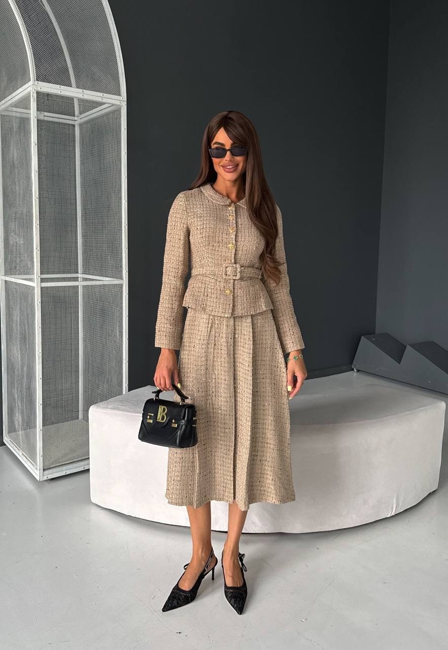 твидовый костюм с юбкой,женские костюмы с юбкой,твидовый костюм chanel,костюмы в стиле шанель,твидовый костюм женский в стиле шанель