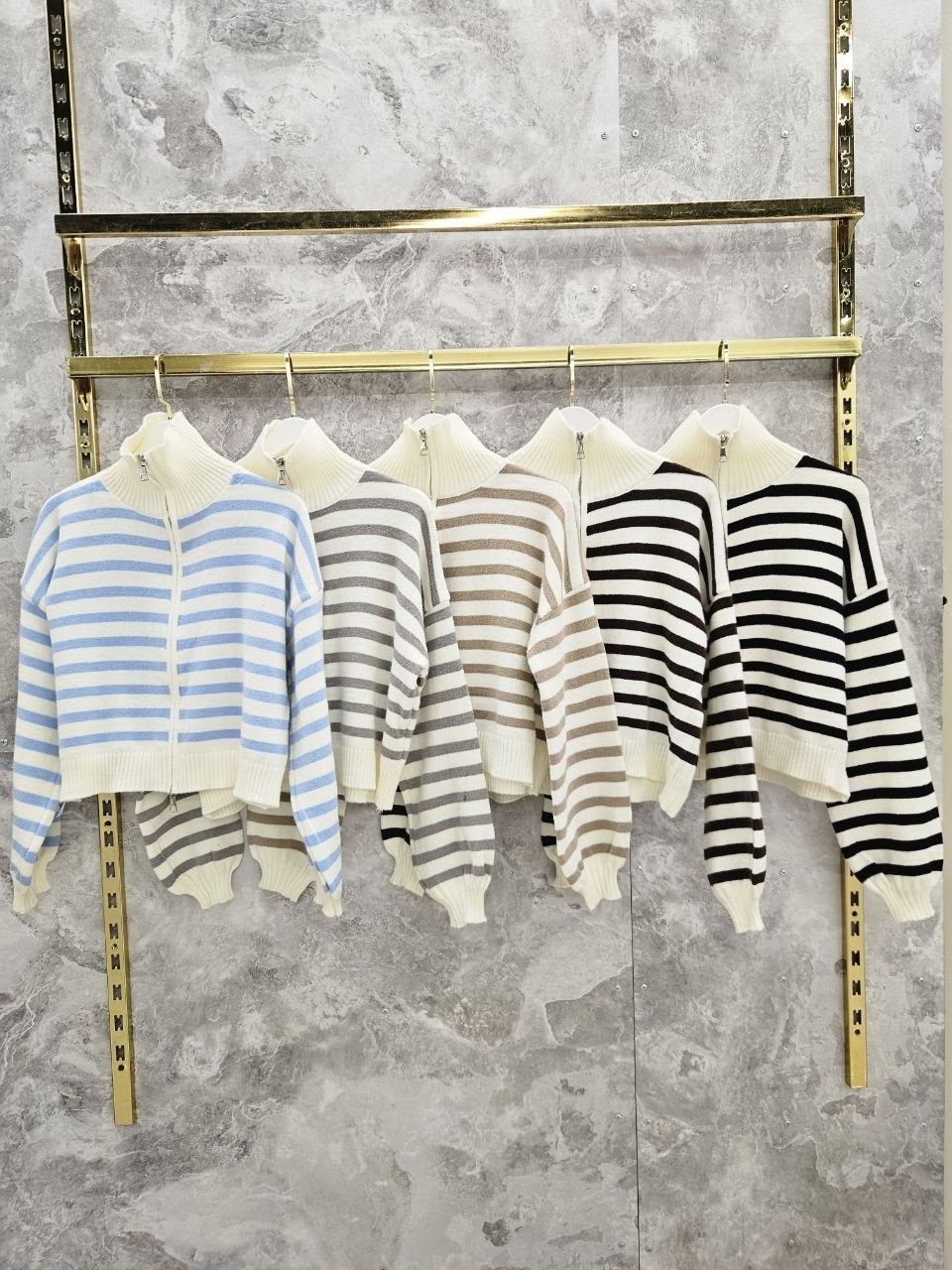 свитер в полоску,кофта женская,свитер в полоску на молнии,вязаные свитера,вязаные кардиганы