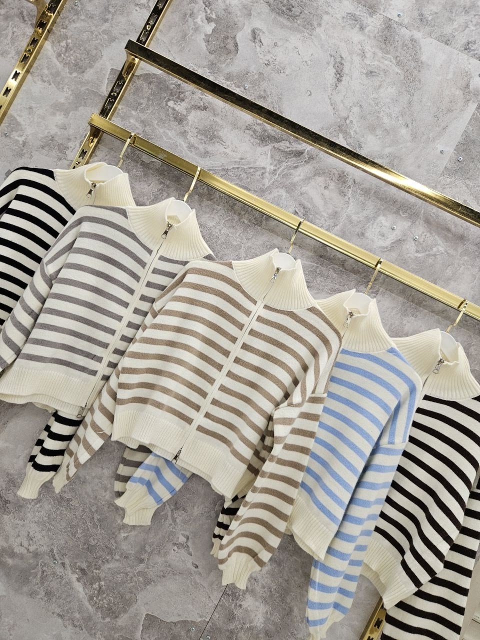свитер в полоску,кофта женская,свитер в полоску на молнии,вязаные свитера,вязаные кардиганы