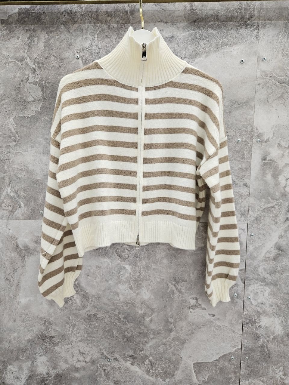 свитер в полоску,кофта женская,свитер в полоску на молнии,вязаные свитера,вязаные кардиганы