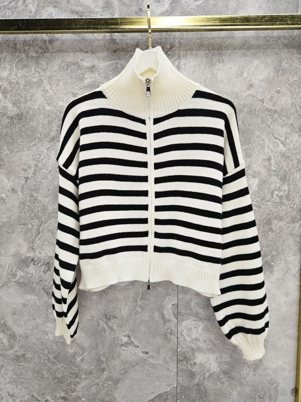 свитер в полоску,кофта женская,свитер в полоску на молнии,вязаные свитера,вязаные кардиганы