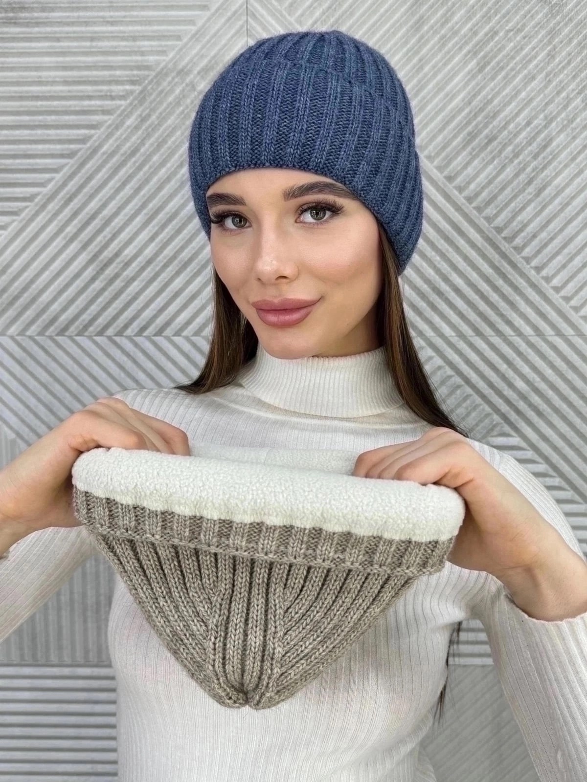 шапка женская,шапка для женщин,шапка женская вязаная,шапка двойная,шапка бини