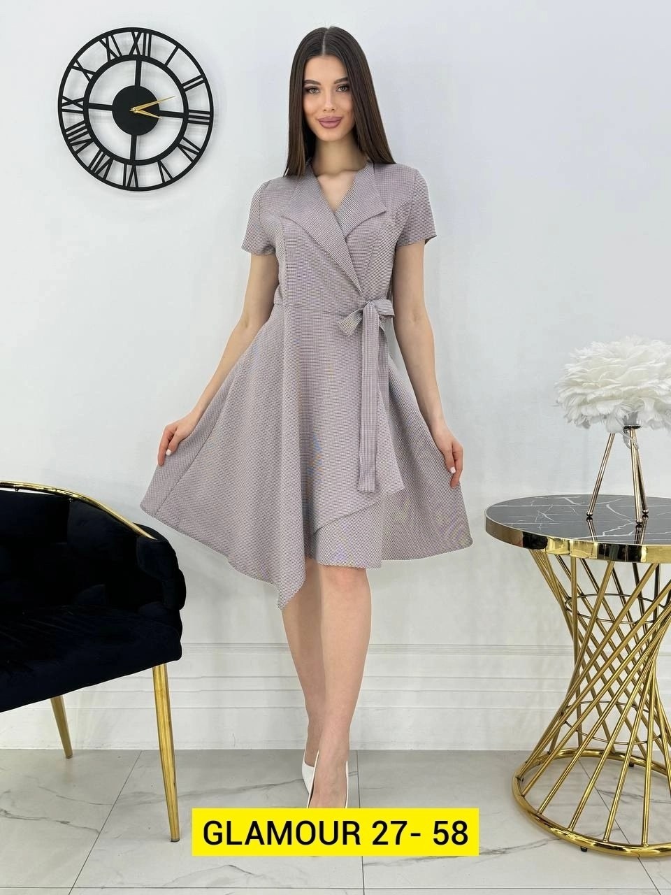 платье женская,платья,платье с воротником апаш,платье стильное,платье женское на запах