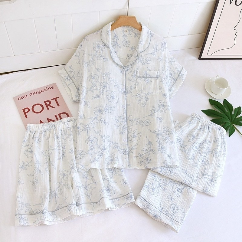 женские пижамные комплекты,женский хлопковый пижамный комплект,женская пижама из хлопка,пижамный комплект с короткими рукавами,пижама женская комплект