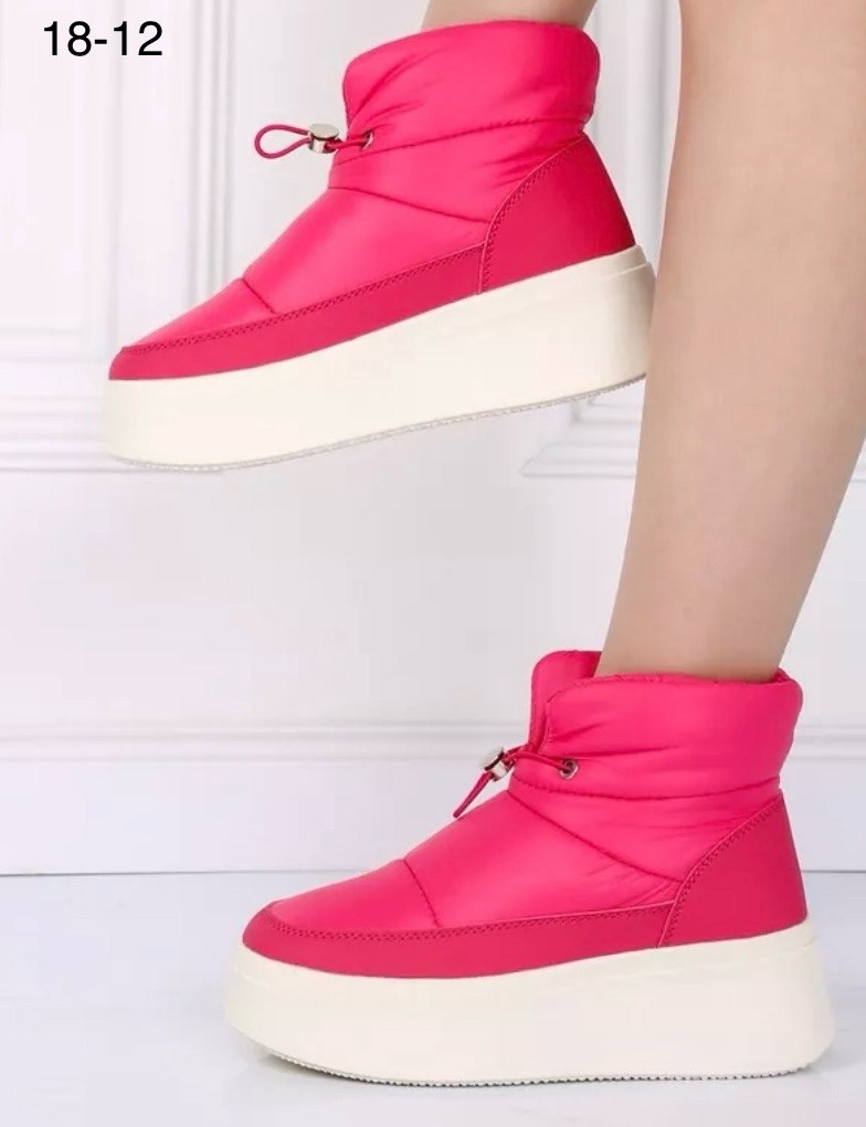 ,сапоги на платформе зимние дутики,дутики зимние женские, теплая,зимние дутики