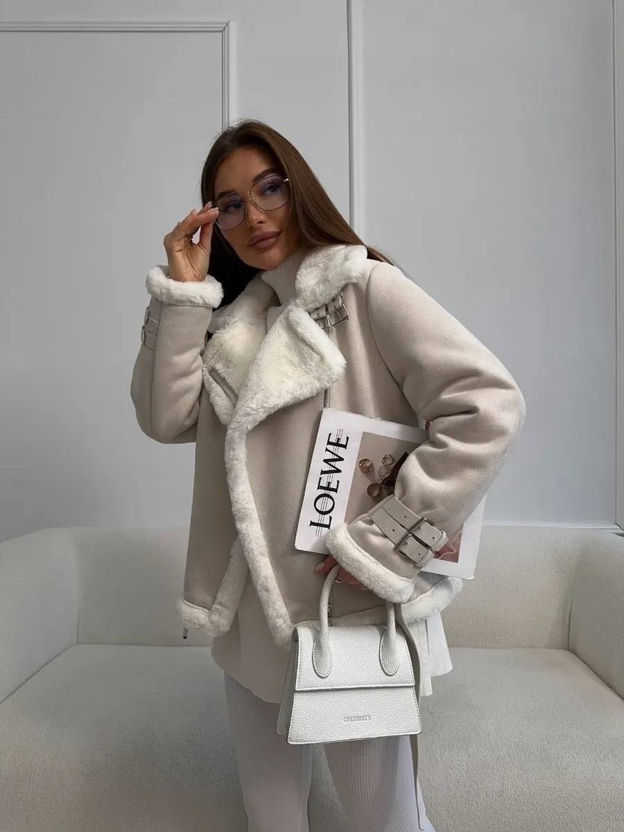 дубленка женская,короткая дубленка,стильная дубленка,дубленка женская авиатор,дубленка искусственная