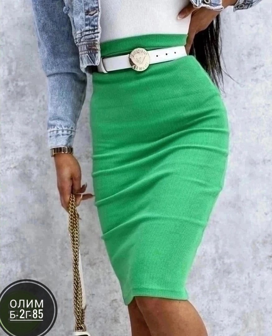 юбка лапша,юбка ткань лапша,женская юбка,юбка из трикотажа лапша,юбка зеленая