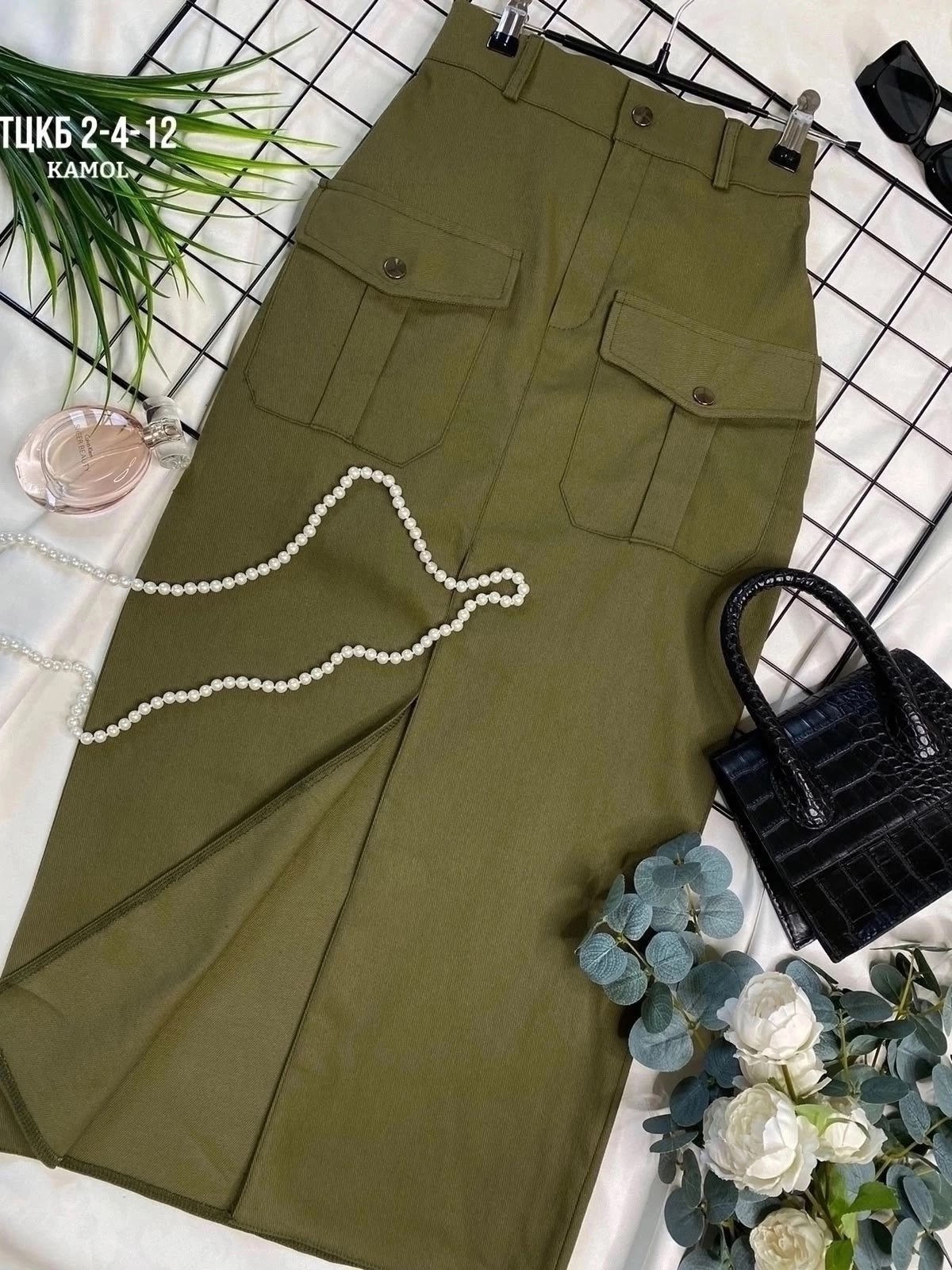 юбка карго,юбка карго с карманами,юбки женские,юбка карго миди с накладными карманами,юбка карго миди