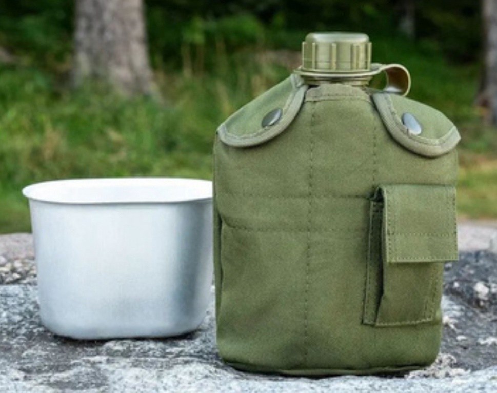 фляжка армейская с котелком,фляжка армейская для воды с котелком,фляжка армейская для воды,фляга армейская пластиковая,фляжка котелок армейская алюминиевая