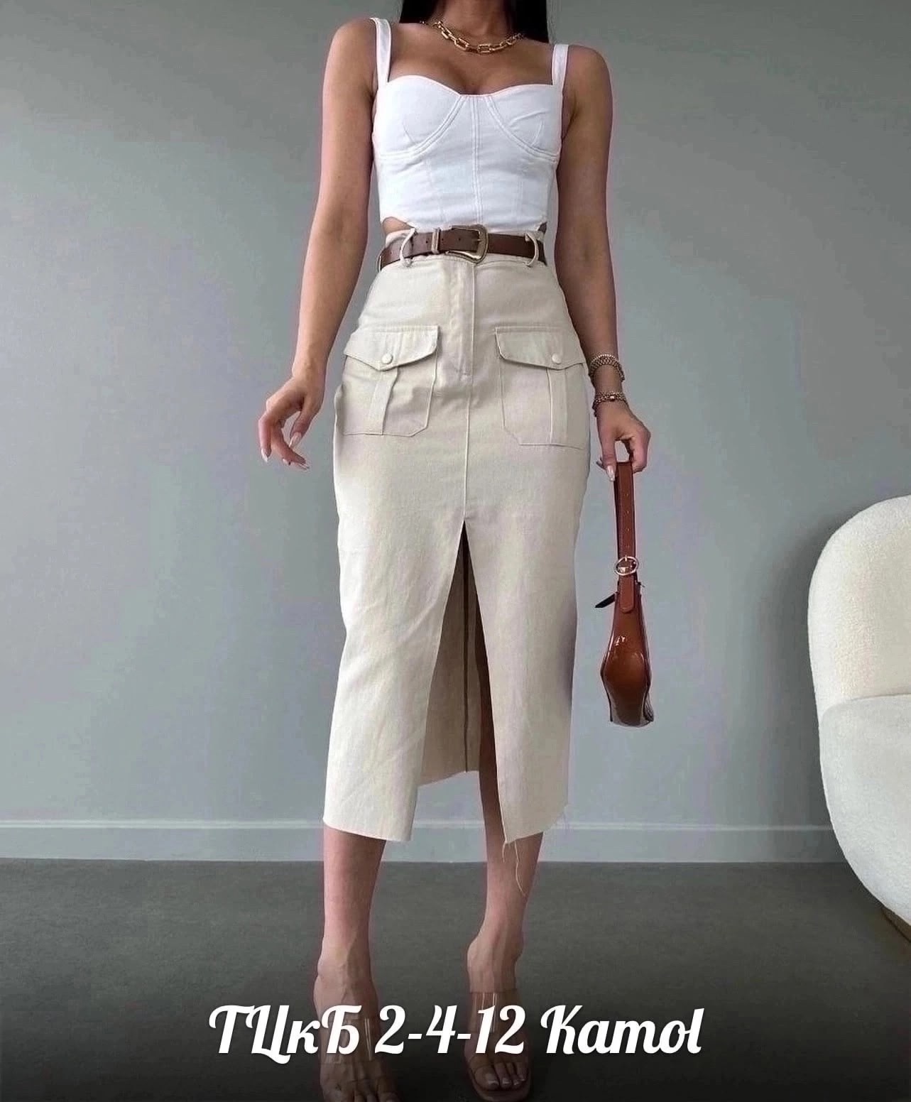 юбка карго,юбка карго с карманами,юбки женские,юбка карго миди с накладными карманами,юбка карго миди