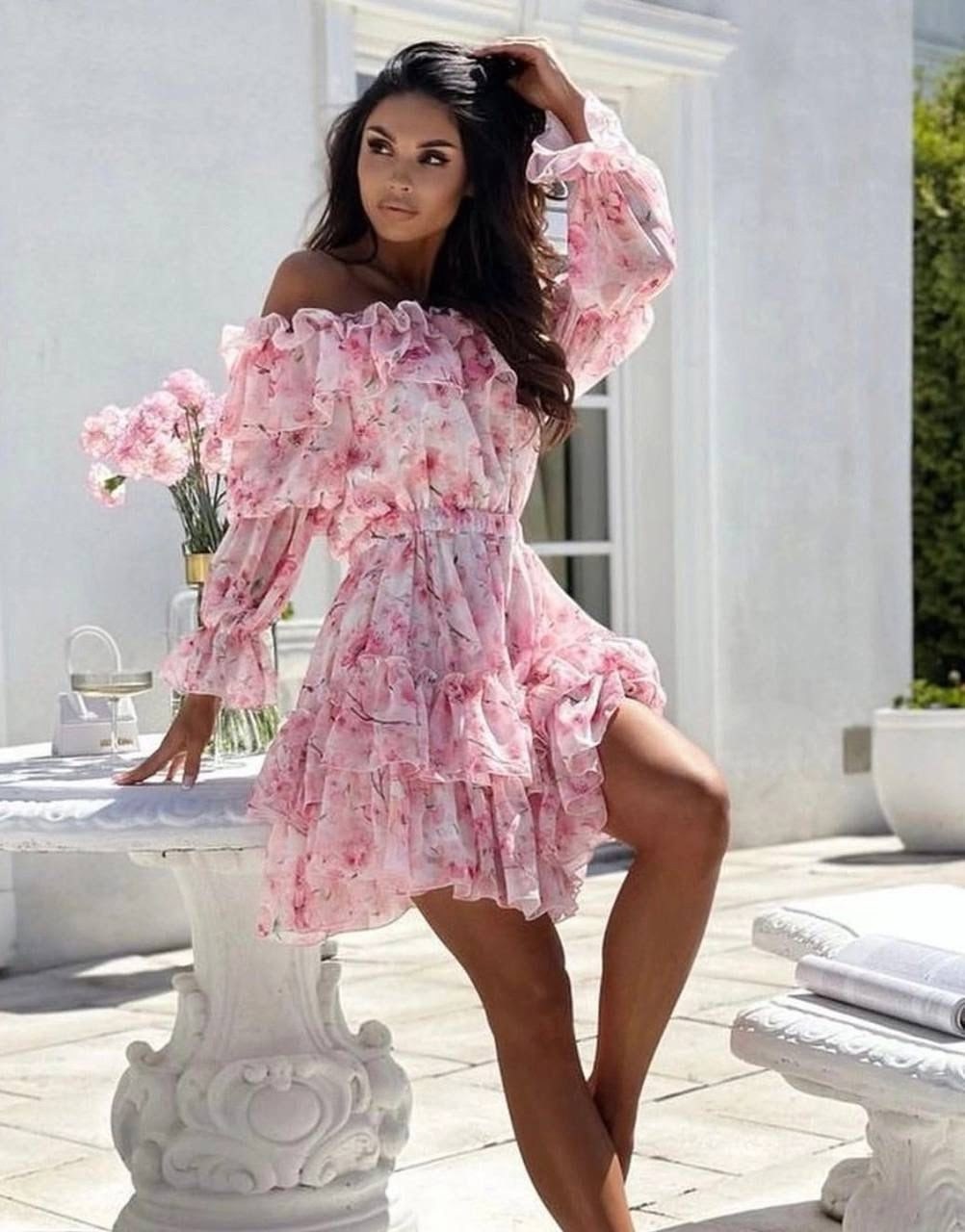 платье,платья женская,платья летнее,платье с цветочками,модное платье